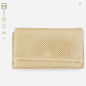 INC International Concepts Pearl-Embellished Clutch - gold